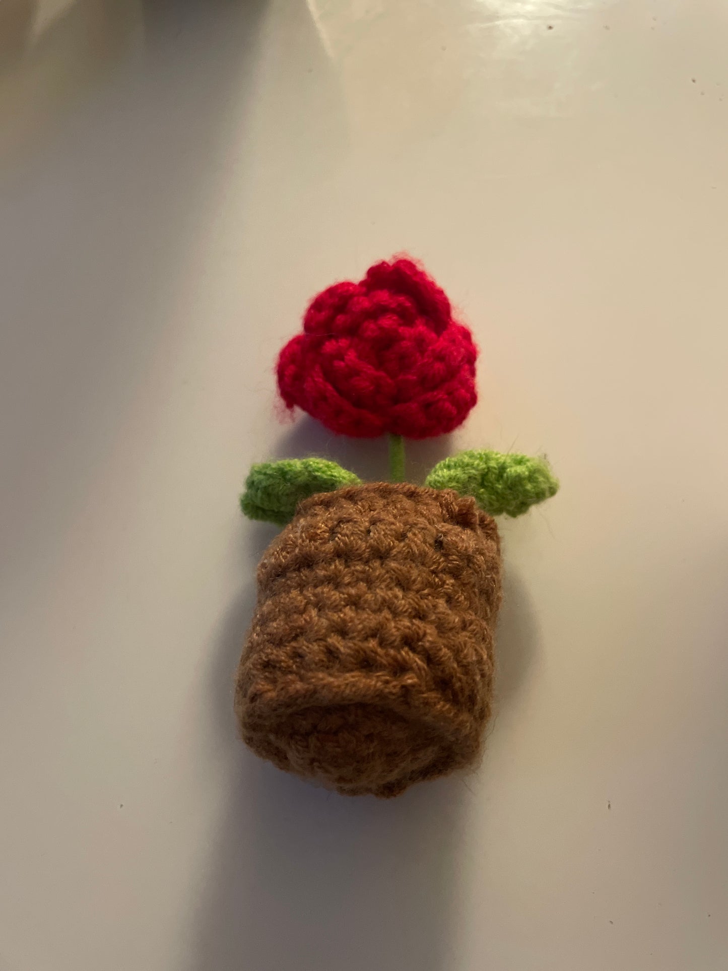 Rosa de crochet