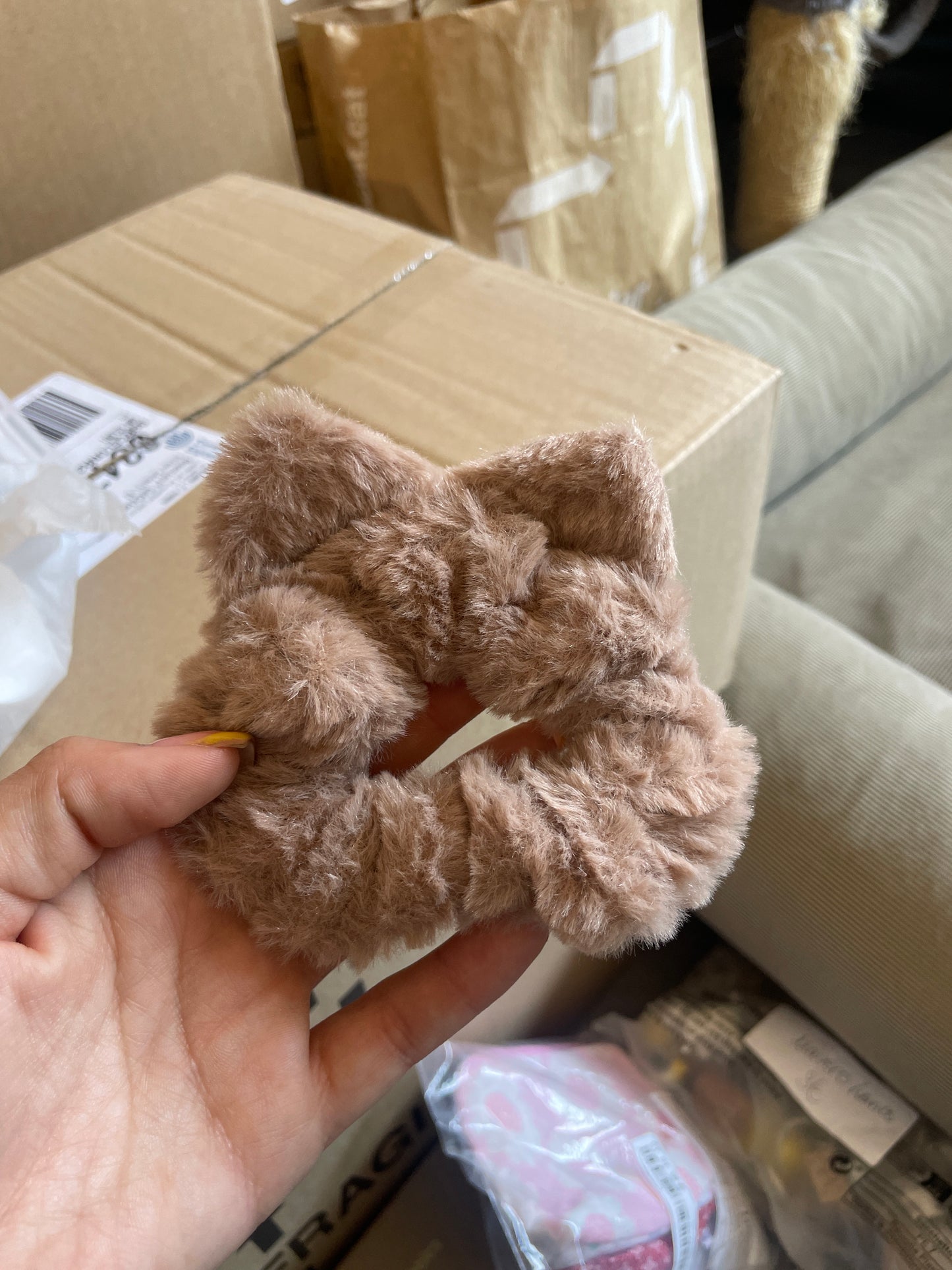 Goma pelo rosa fuerte