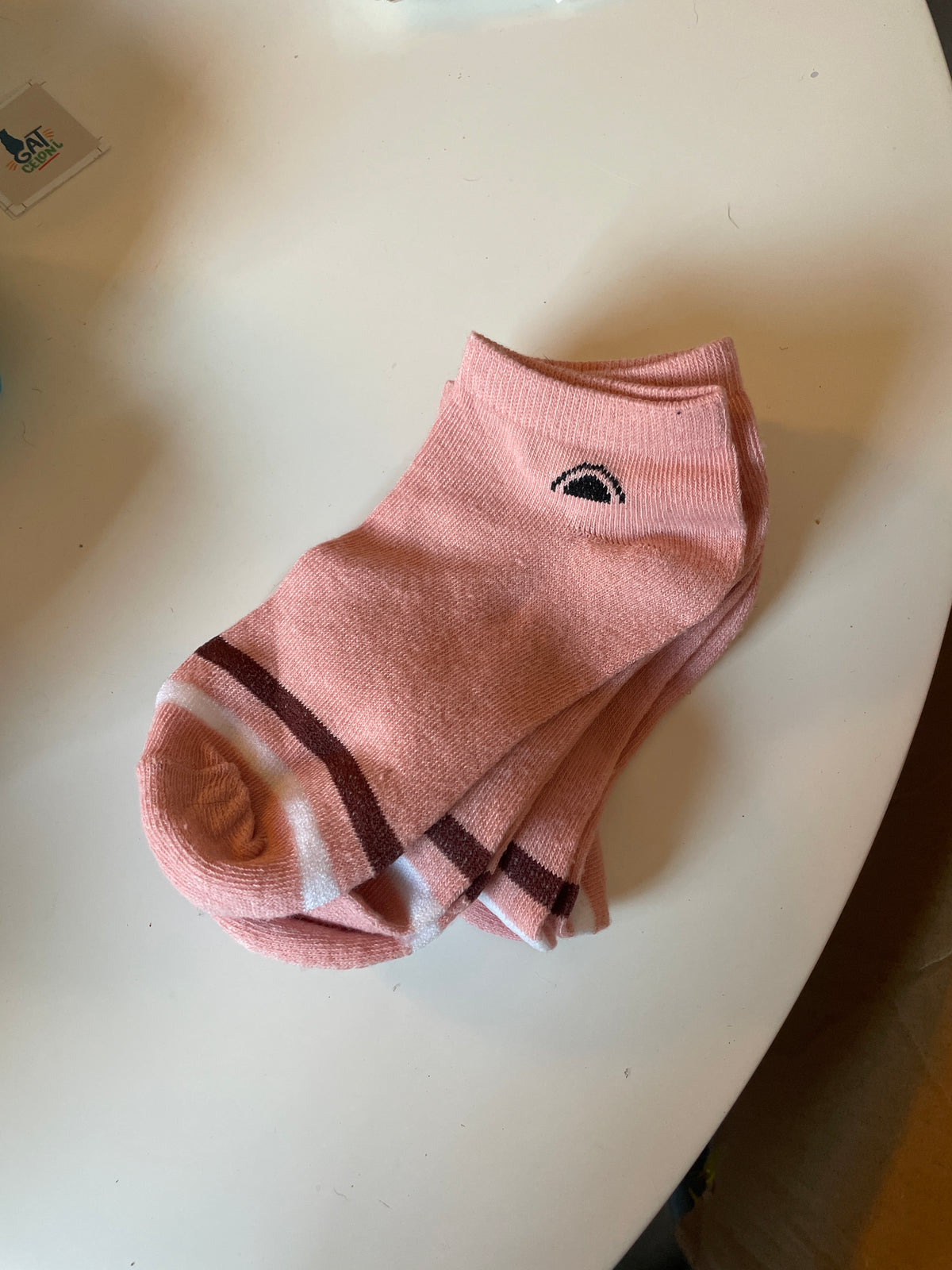 Mitjó rosa orelletes