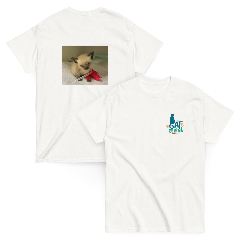 Camiseta gatito rescatado pochito ❤️‍🩹